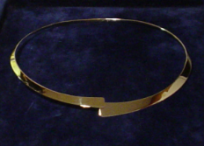 Collier goud modern