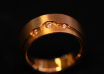 Gouden ring steentjes