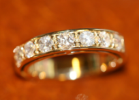 Gouden ring kleine diamanten